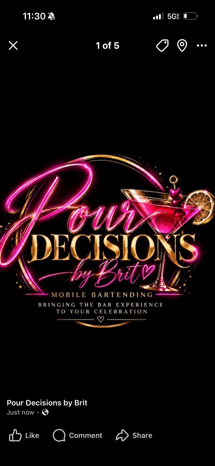 Pour Decisions by Brit — Mobile Bartending. Bringing the bar experience to your celebration.